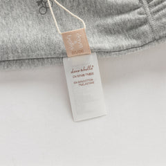 Dave&Bella Toddler Girls Beige/Grey Print Straight-leg Lightweight Pants