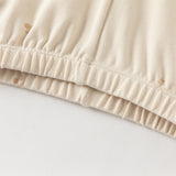 Dave&Bella Toddler Girls Beige/Grey Print Straight-leg Lightweight Pants