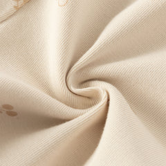 Dave&Bella Toddler Girls Beige/Grey Print Straight-leg Lightweight Pants