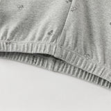 Dave&Bella Toddler Girls Beige/Grey Print Straight-leg Lightweight Pants