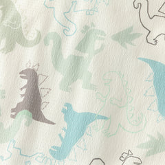 Dave&Bella Toddler Boys Playful Dinosaur Print Outwear Hooded Jackets