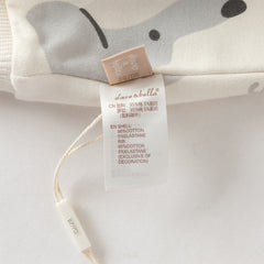 Dave&Bella Toddler Boys Beige Puppy Print Long Sleeve Casual Sweatshirt Pant Suits