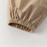 Dave&Bella Toddler Boys Casual Khaki Waterproof Loose Pants