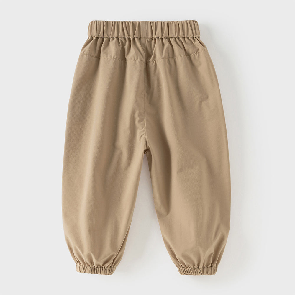 Dave&Bella Toddler Boys Casual Khaki Waterproof Loose Pants