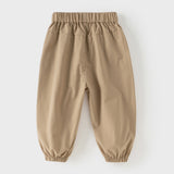 Dave&Bella Toddler Boys Casual Khaki Waterproof Loose Pants