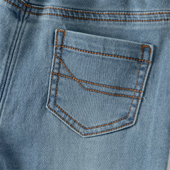 Dave&Bella Toddler Boys Fashion Denim Blue Loose Comfortable Jeans