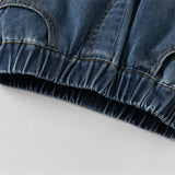 Dave&Bella Toddler Boys Fashion Denim Blue Straight-leg Wide Jeans