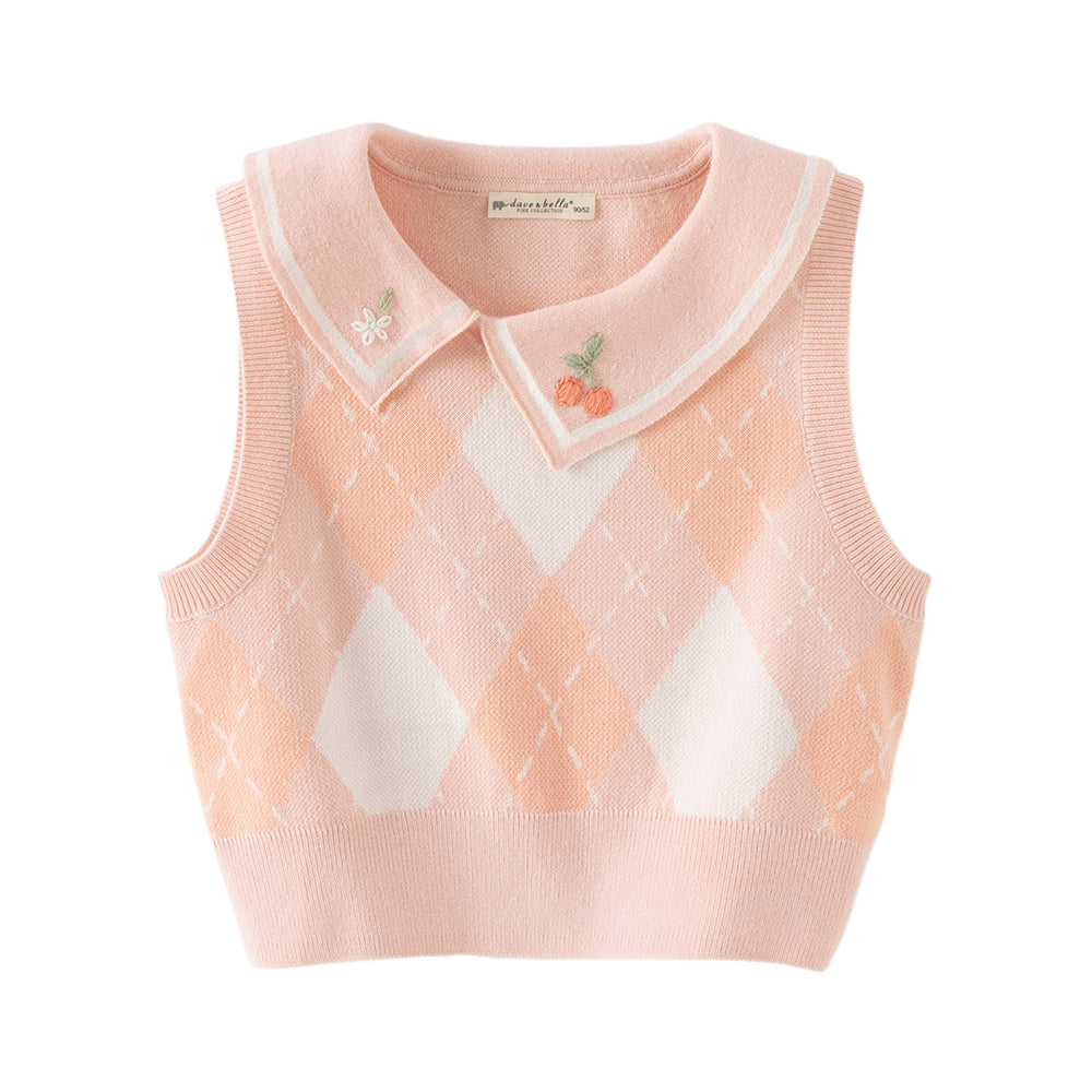 Dave&Bella Toddler Girls Adorable Pink Sleeveless Comfortable Tank Tops