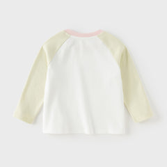 Dave&Bella Toddler Girls/Boys Multi-color Cute Playful Animal Print Soft Cotton T-shirt Tops