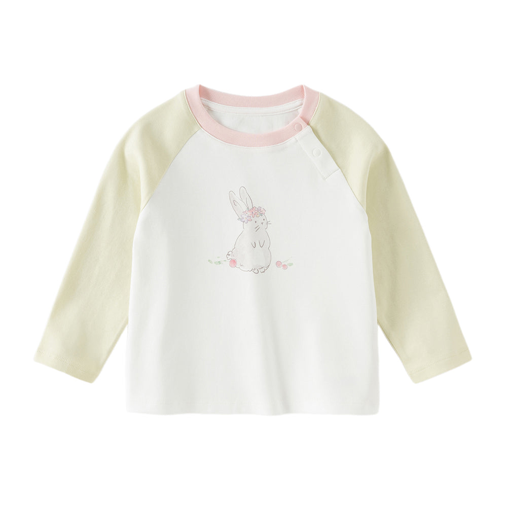 Dave&Bella Toddler Girls/Boys Multi-color Cute Playful Animal Print Soft Cotton T-shirt Tops