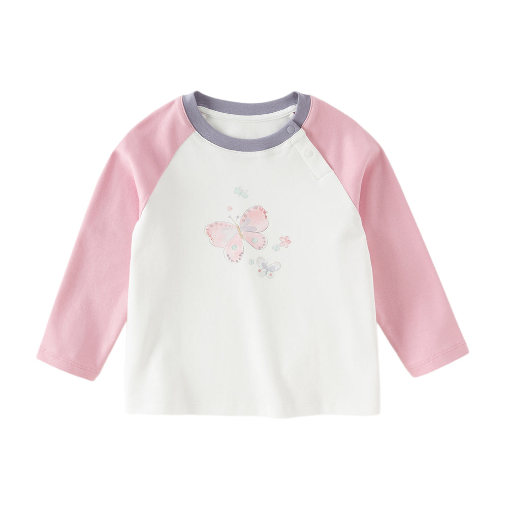 Dave&Bella Toddler Girls/Boys Multi-color Cute Playful Animal Print Soft Cotton T-shirt Tops
