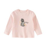 Dave&Bella Toddler Girls/Boys Multi-color Playful Print Soft Cotton T-shirt Tops