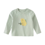 Dave&Bella Toddler Girls/Boys Multi-color Playful Print Soft Cotton T-shirt Tops