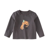 Dave&Bella Toddler Girls/Boys Multi-color Playful Print Soft Cotton T-shirt Tops