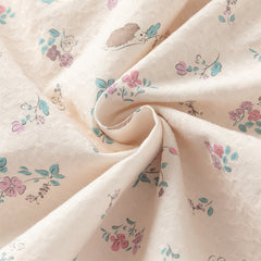 Dave&Bella Toddler Girls Sweet Purple Floral Print Fake-two-piece Party Princess Dress