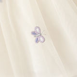 Dave&Bella Toddler Girls Purple Doll Collar Butterfly Embroidery A-line Mesh Party Dress