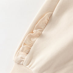 Dave&Bella Toddler Girls Daily Grey/Apricot Loose Sports Drawstring Pants