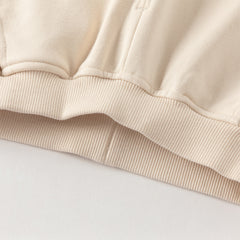 Dave&Bella Toddler Girls Daily Grey/Apricot Loose Sports Drawstring Pants