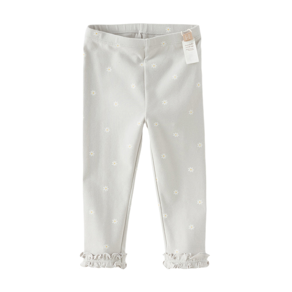 Dave&Bella Toddler Girls Navy Blue/Grey Cute Print Slim Leggings