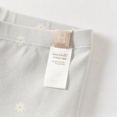 Dave&Bella Toddler Girls Navy Blue/Grey Cute Print Slim Leggings