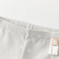 Dave&Bella Toddler Girls Navy Blue/Grey Cute Print Slim Leggings