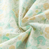Dave&Bella Toddler Girls Green Floral Print Long Sleeve Comfortable A-line Dress
