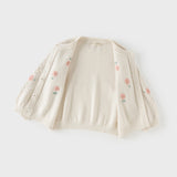Dave&Bella Toddler Girls Cute Apricot Outwear Soft Cotton Cardigans