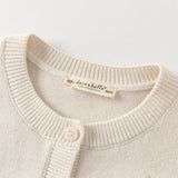 Dave&Bella Toddler Girls Cute Apricot Outwear Soft Cotton Cardigans