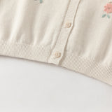 Dave&Bella Toddler Girls Cute Apricot Outwear Soft Cotton Cardigans