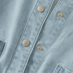 Dave&Bella Toddler Girls Fashion Blue Long Sleeve Soft Denim Jackets