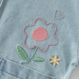 Dave&Bella Toddler Girls Fashion Blue Long Sleeve Soft Denim Jackets