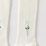Dave&Bella Kids Girls Versatile Beige Cute Flower Footed Tights