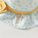 Dave&Bella Toddler Girls Cute Blue Floral Print Soft Cotton Fisherman Hats