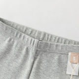 Dave&Bella Toddler Girls Fashion Grey/Denim Blue Lightweight Soft Leggings