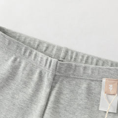 Dave&Bella Toddler Girls Fashion Grey/Denim Blue Lightweight Soft Leggings