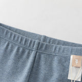Dave&Bella Toddler Girls Fashion Grey/Denim Blue Lightweight Soft Leggings