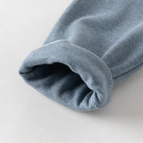 Dave&Bella Toddler Girls Fashion Grey/Denim Blue Lightweight Soft Leggings