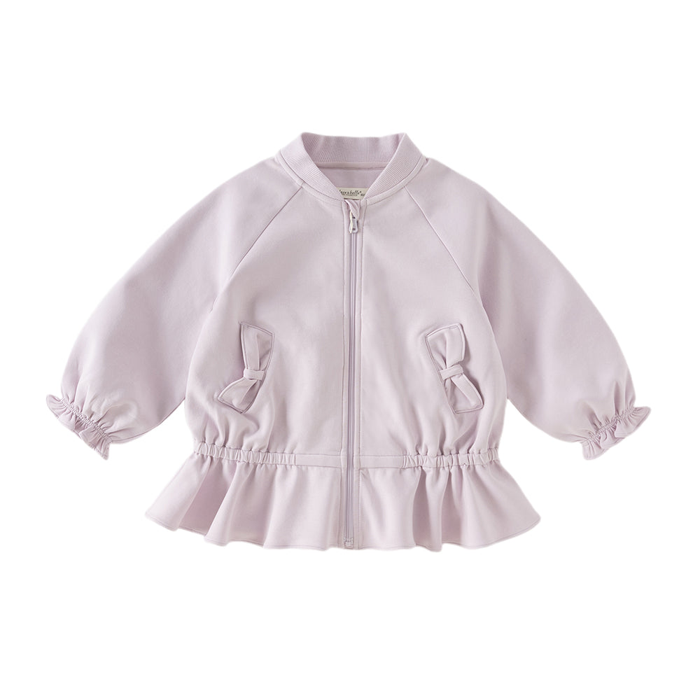 Dave&Bella Toddler Girls Sweet Butterfly Light Purple Turtle Comfortable Jackets