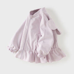 Dave&Bella Toddler Girls Sweet Butterfly Light Purple Turtle Comfortable Jackets