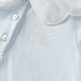Dave&Bella Toddler Girls Sky Blue Long Sleeve Soft Cotton T-shirt Tops