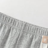 Dave&Bella Toddler Girls Apricot/Light Grey Slim Lightweight Pants