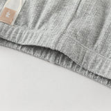 Dave&Bella Toddler Girls Apricot/Light Grey Slim Lightweight Pants