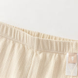 Dave&Bella Toddler Girls Apricot/Light Grey Slim Lightweight Pants