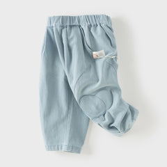 Dave&Bella Toddler Girls Fashion Denim Blue Lightweight Wide Jeans