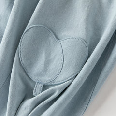 Dave&Bella Toddler Girls Fashion Denim Blue Lightweight Wide Jeans