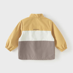 Dave&Bella Toddler Boys Sunset Yellow Turtle Outdoor Waterproof Lightweight Jackets