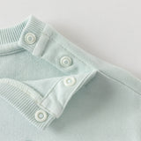 Dave&Bella Kids Boys Blue Round Collar Long Sleeve Casual Sweatshirt Tops