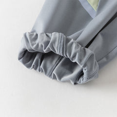 Dave&Bella Toddler Boys Casual Grey Green Long Sleeve T-shirt Pant Suits