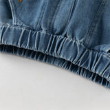 Dave&Bella Toddler Boys Fashion Denim Blue Loose Casual Jeans