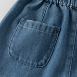 Dave&Bella Toddler Boys Fashion Denim Blue Loose Casual Jeans